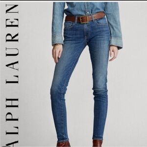 Denim & Supply Ralph Lauren 2016 Low Rise Slim Straight Heavily Distressed Jean